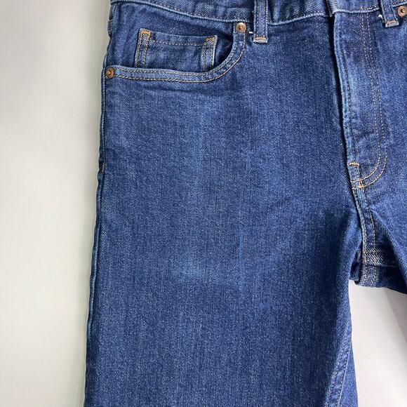 Everlane Jeans Mens 31x32 measures to 32x30.5 Selvedge Slim Fit Blue‎ Denim - Picture 4 of 13